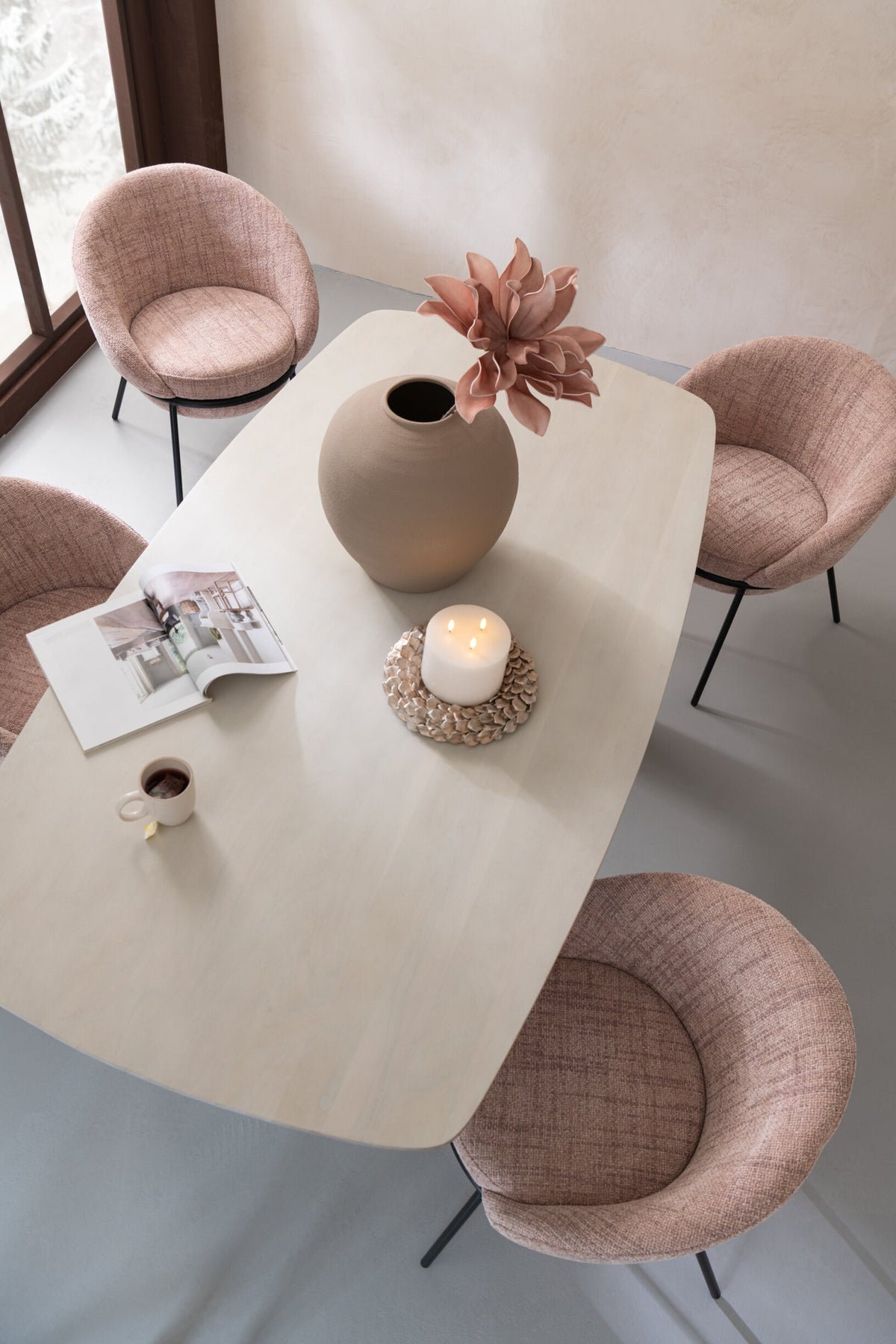 Eettafel Acaciahout – Wit