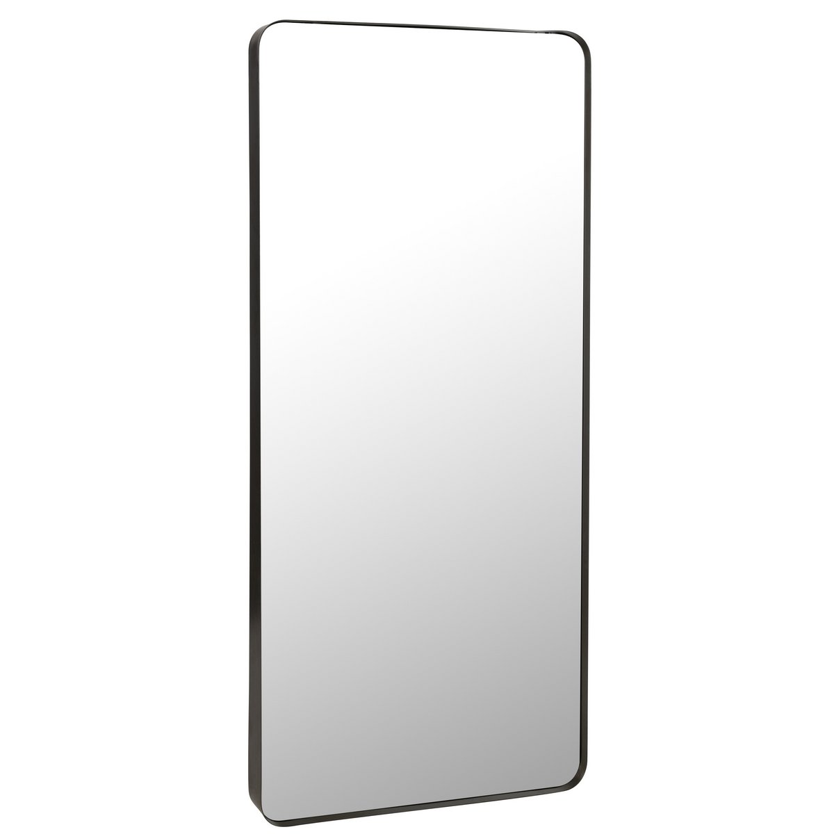 J-Line Spiegel Markus Metaal/Glas Zwart Large