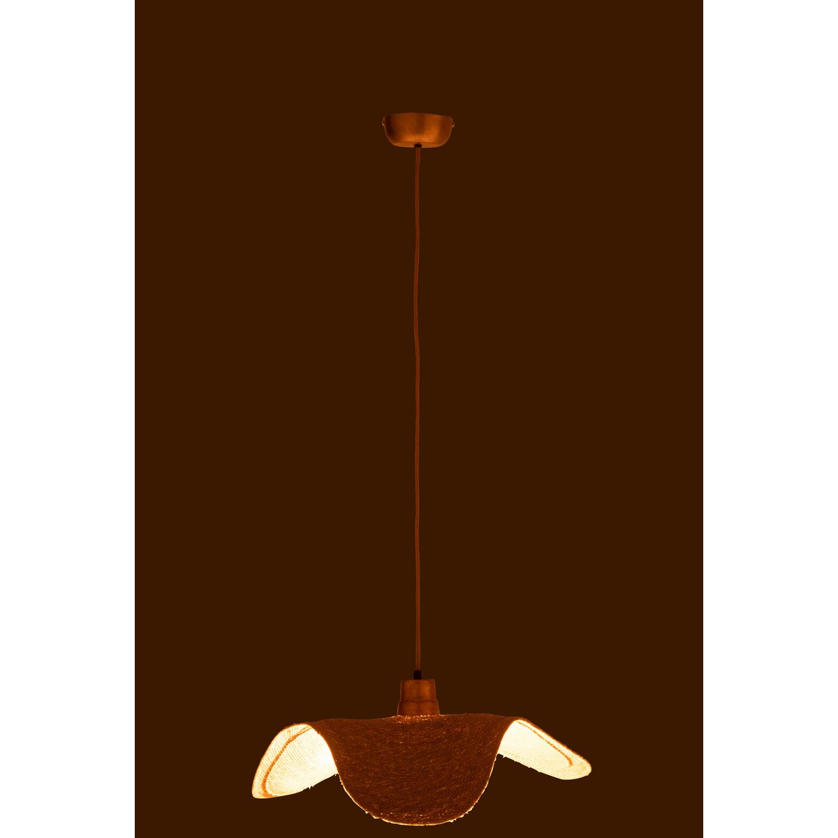 J-Line hangende Lamp Moonj - jute - naturel - small