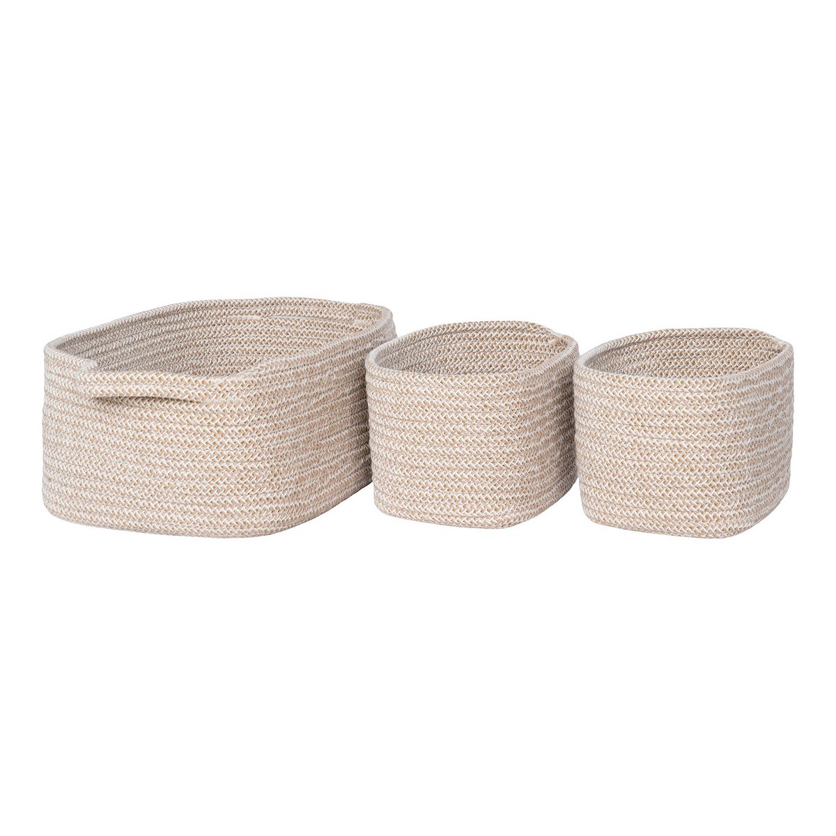 Teixo Manden - Katoen, Beige - Set van 3