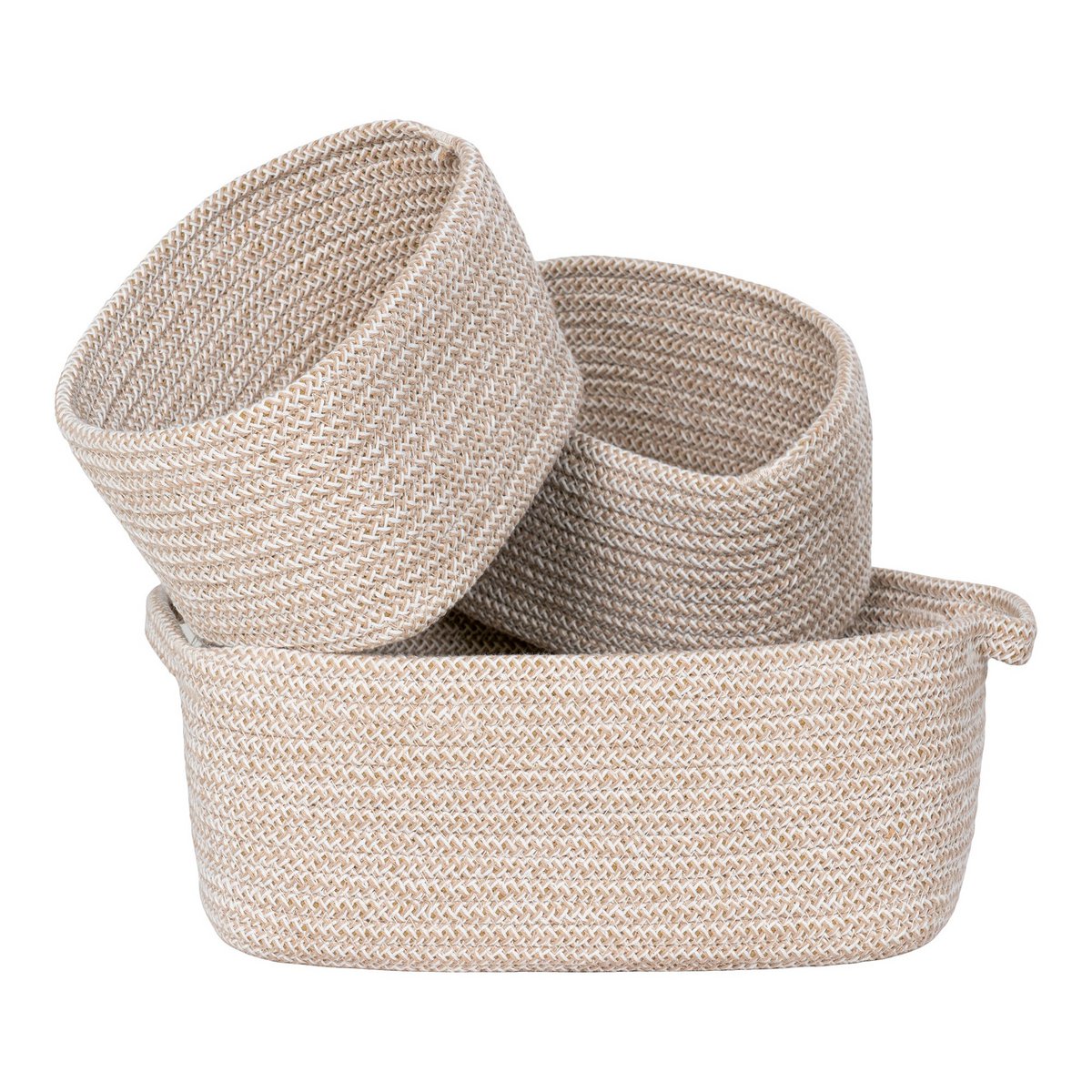 Teixo Manden - Katoen, Beige - Set van 3