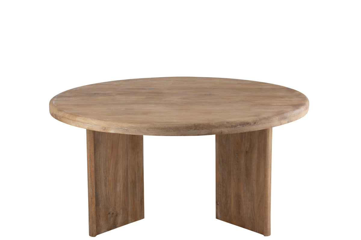 Ronde Eettafel Mangohout Naturel – Ø150 cm