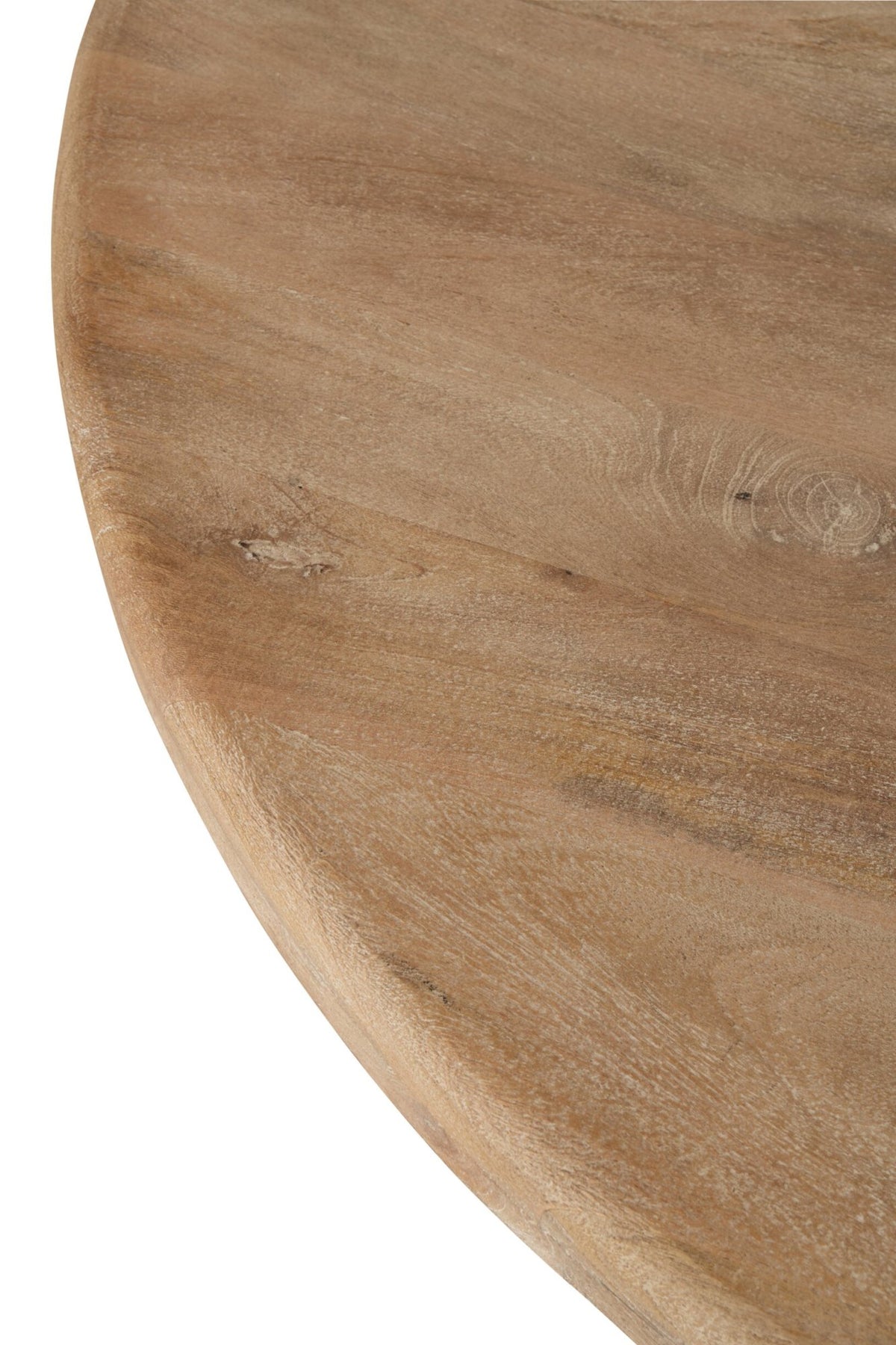 Ronde Eettafel Mangohout Naturel – Ø150 cm