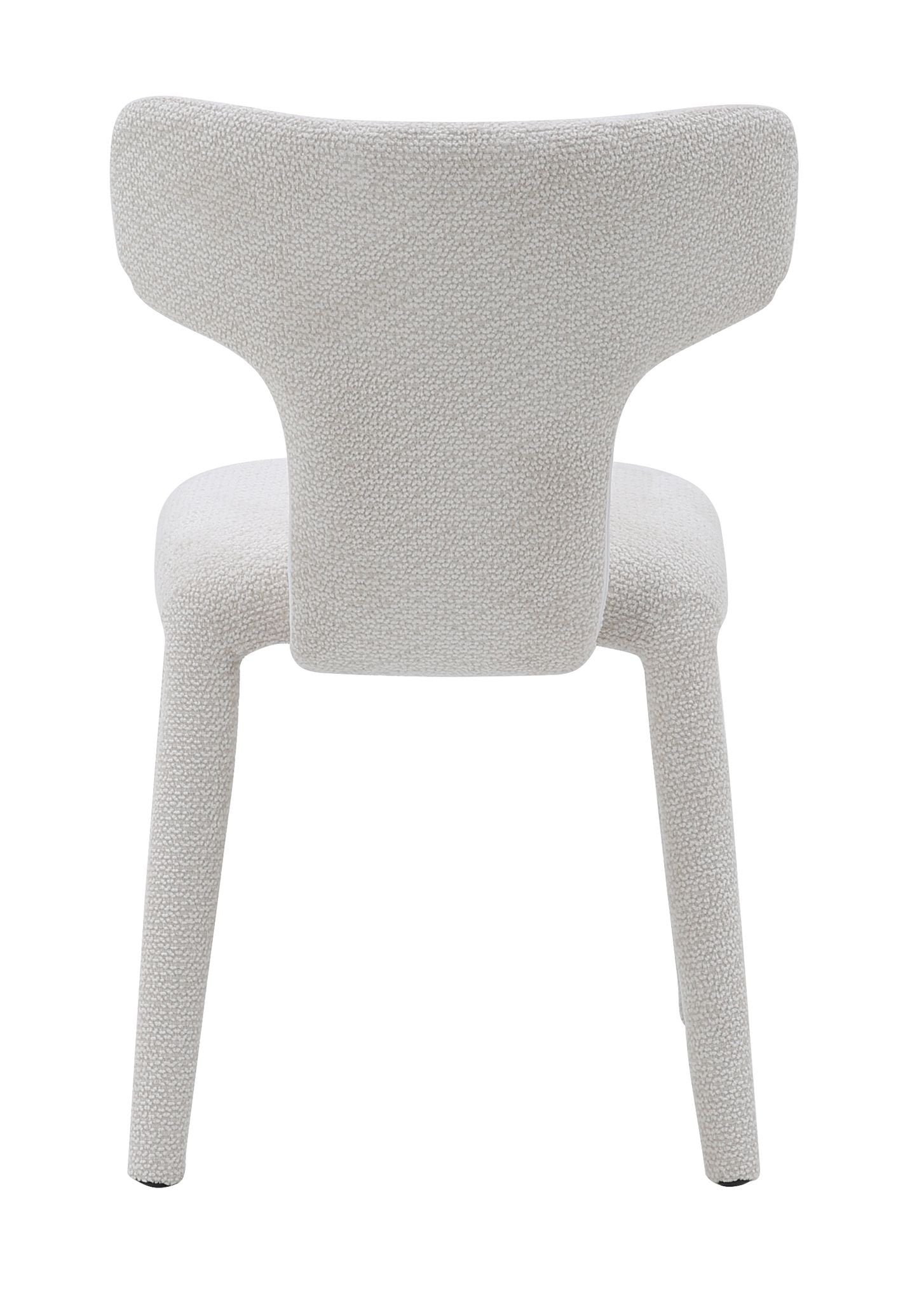 Japandi eetkamerstoel wit volledig gestoffeerd – minimalistisch design met comfortabele zit