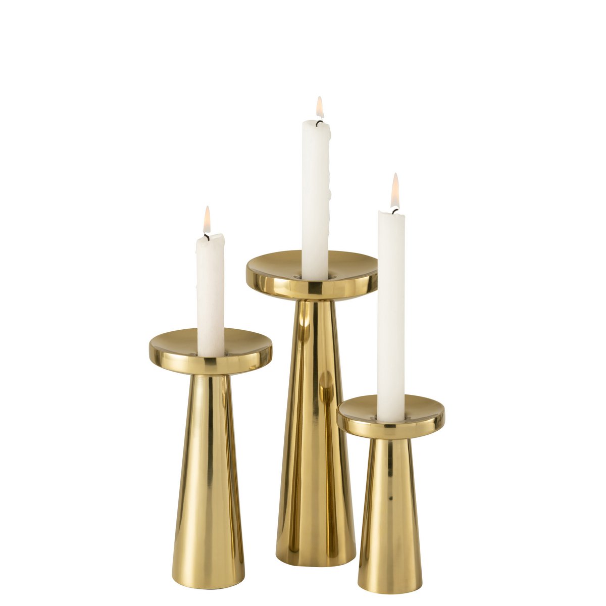 J-Line kaarshouders Stainless - metaal - goud