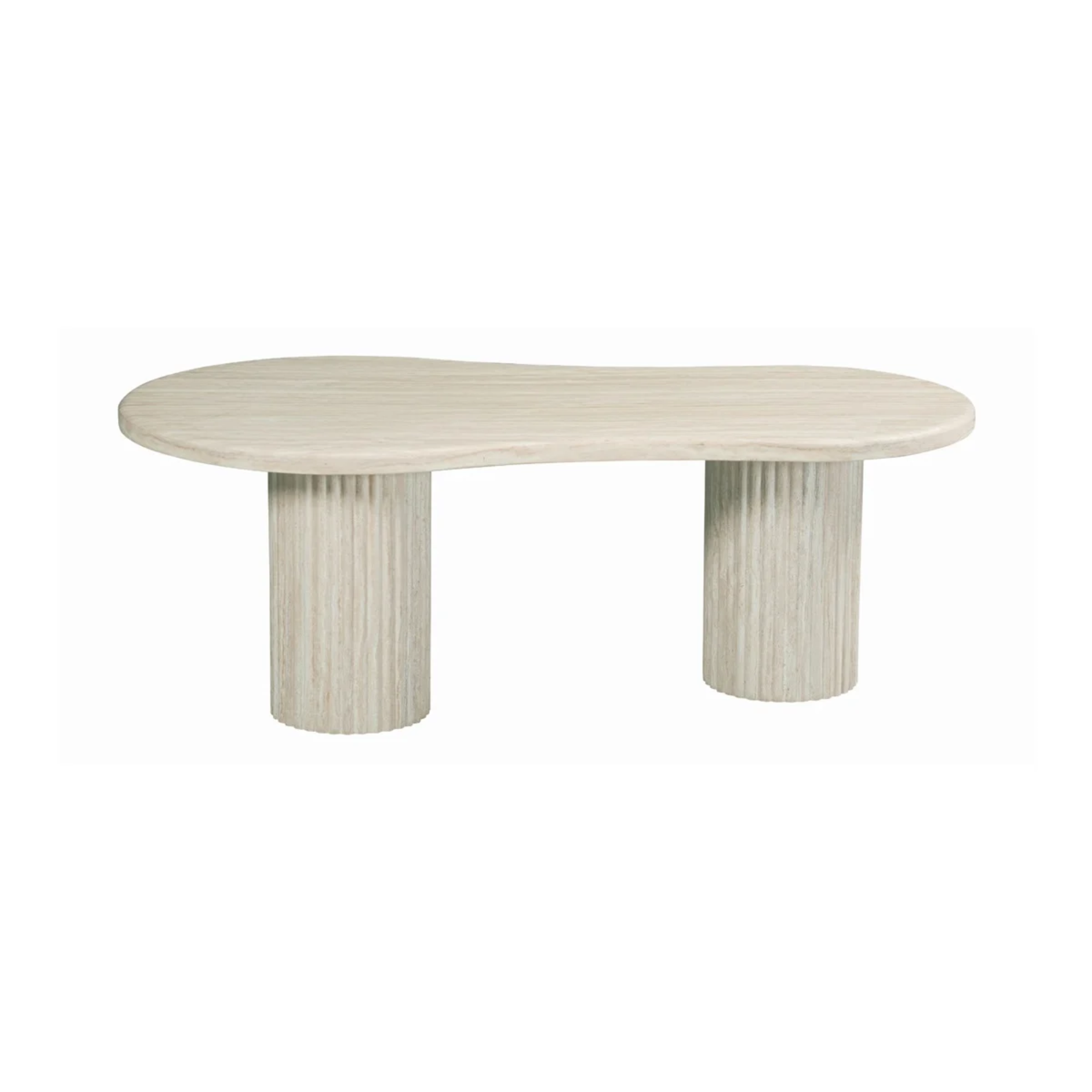 Flintstone Curve Eettafel – Marmeren Blad (220x110x75 cm)