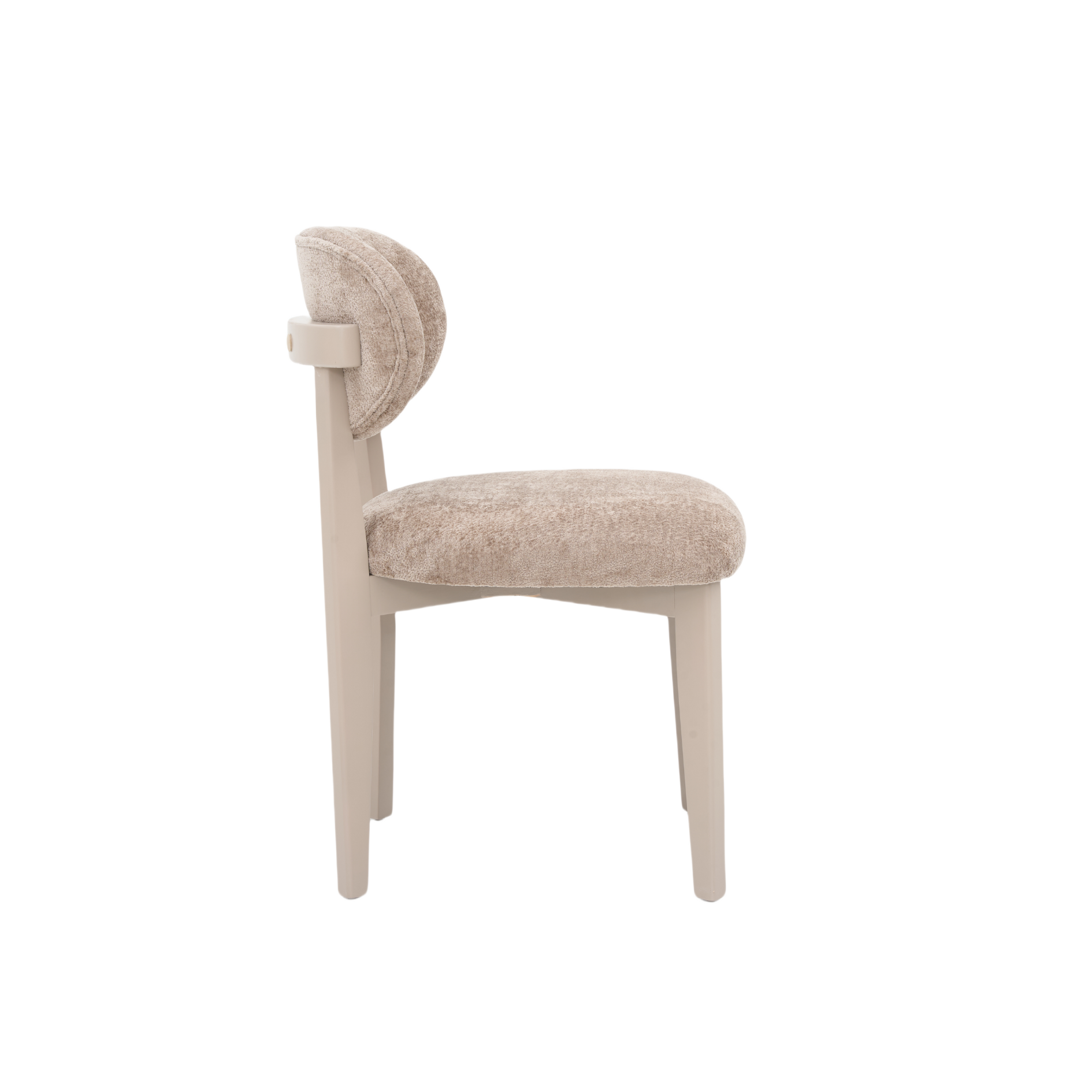 Eetkamerstoel Silla – Bruin met Champagne Poten