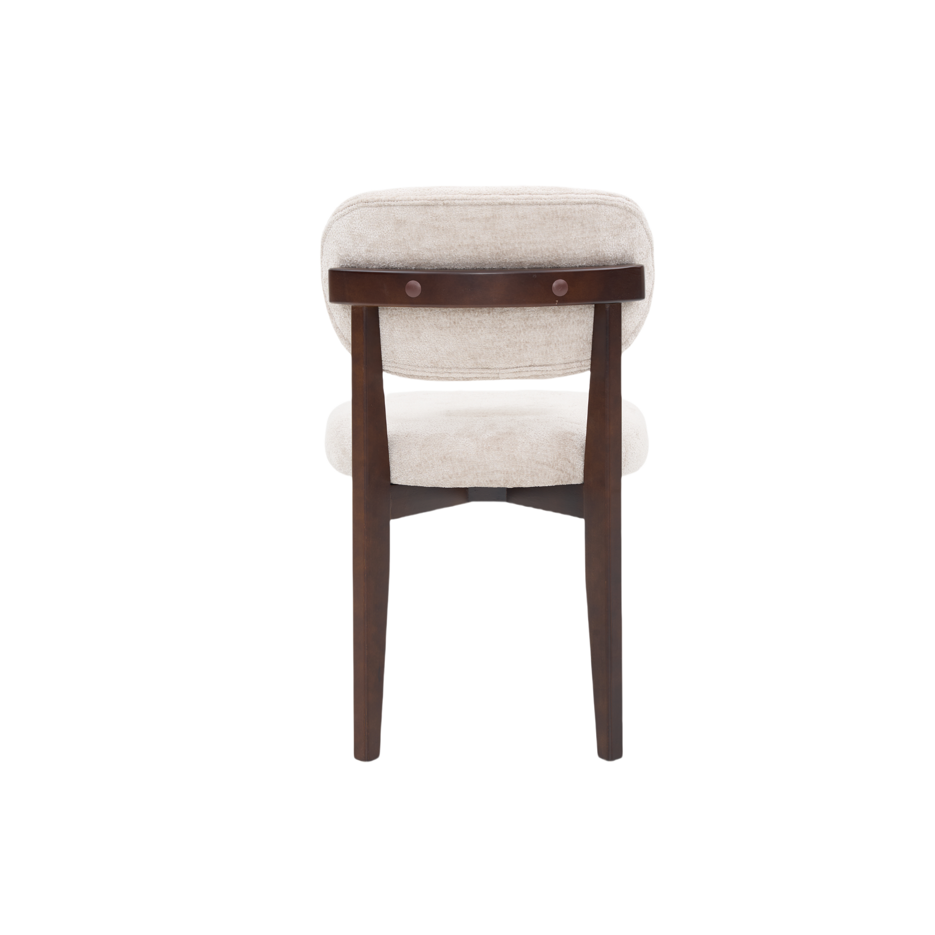 Eetkamerstoel Silla – Taupe met Bruine Poten