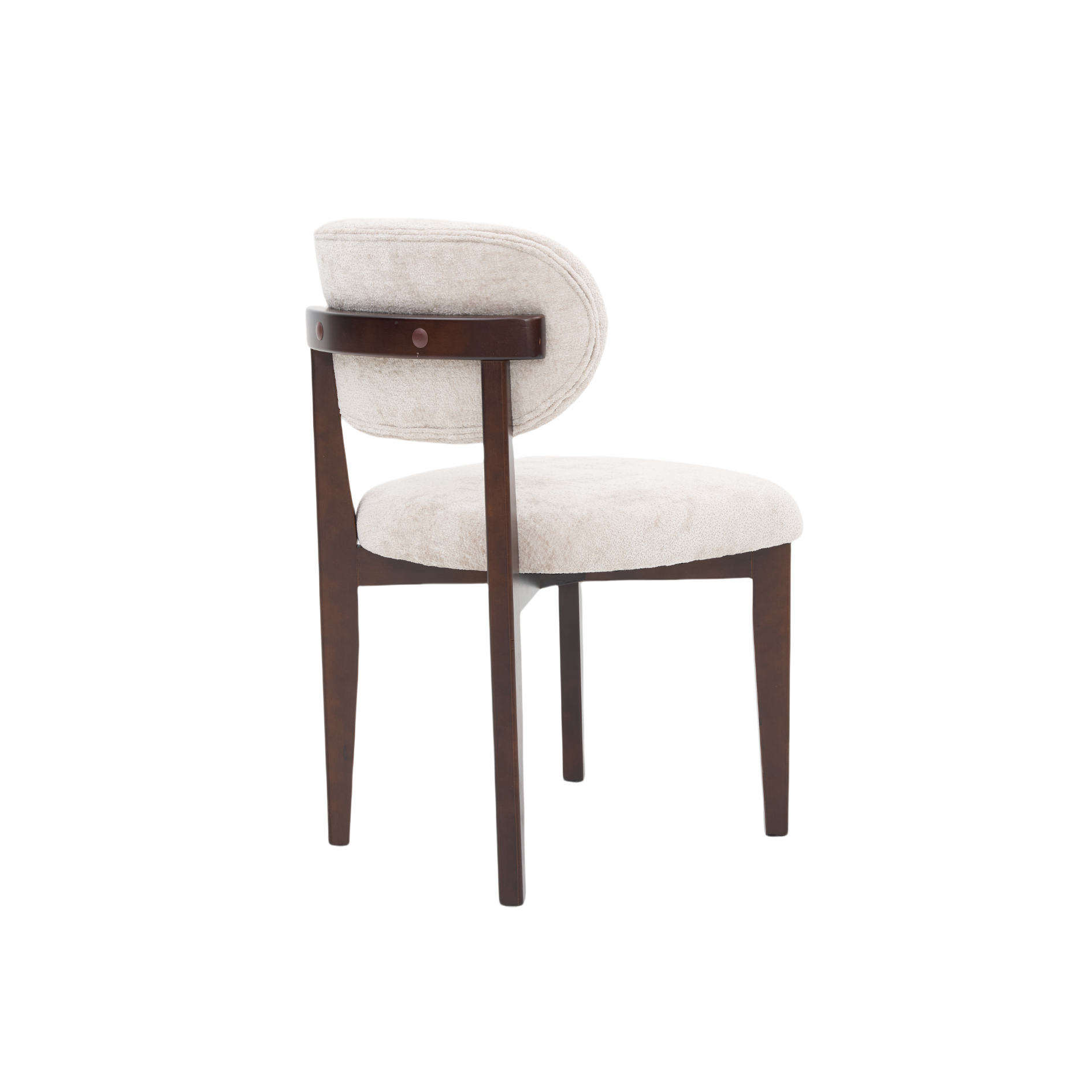 Eetkamerstoel Silla – Taupe met Bruine Poten