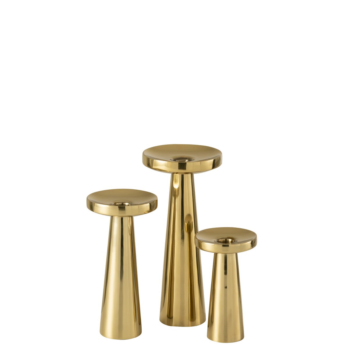 J-Line kaarshouders Stainless - metaal - goud