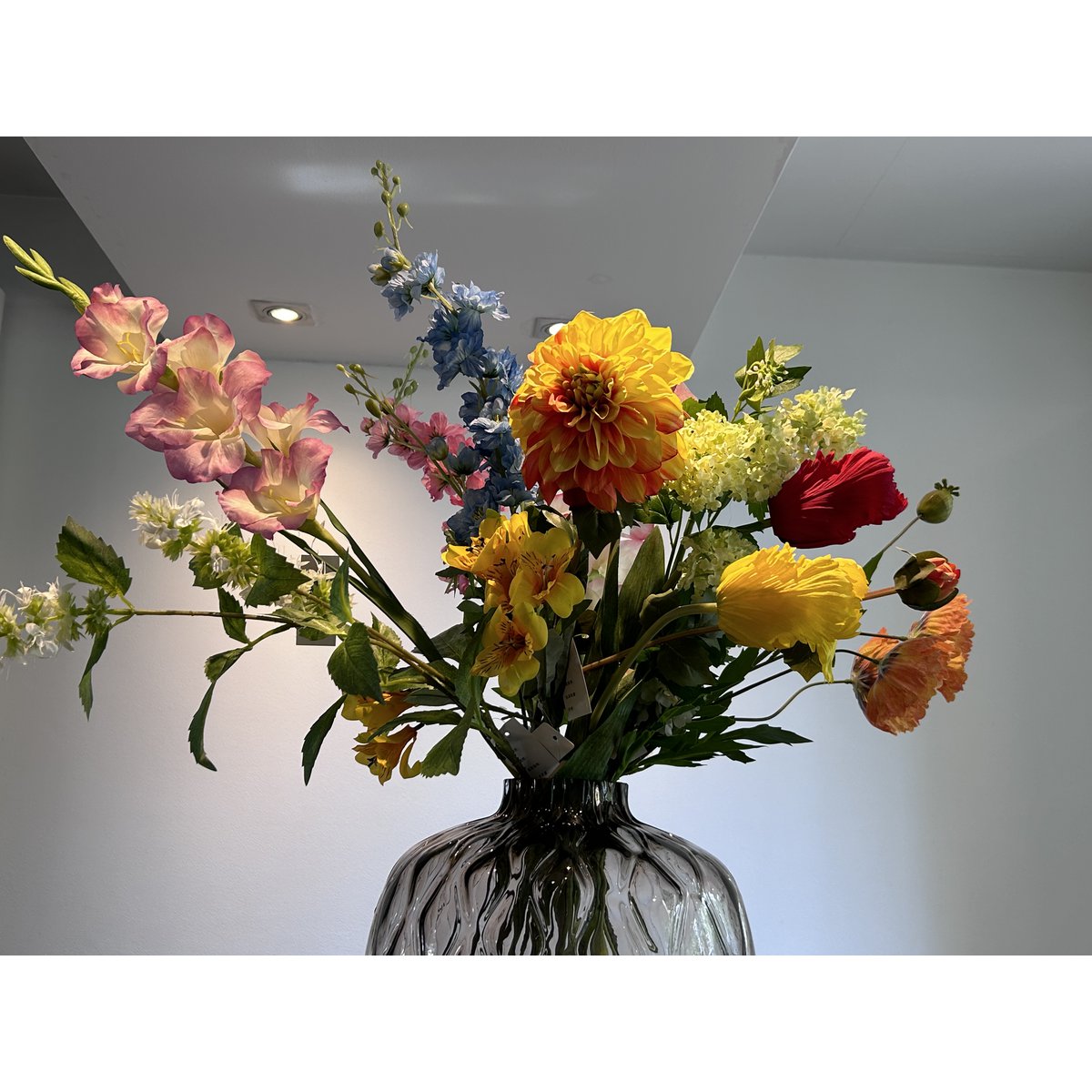 Zijden Bloemen met Vaas