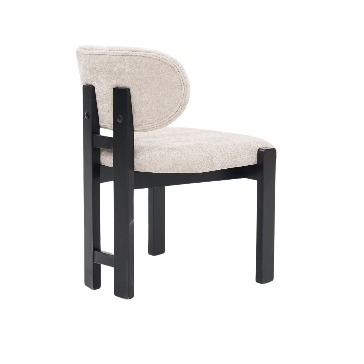 Chair Desirey Zwart/Taupe