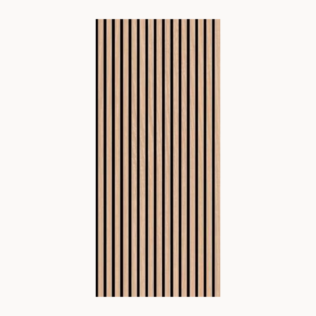 Akoestisch wandpaneel houtfineer klassiek Eiken 240×60 cm – geluidsdempend