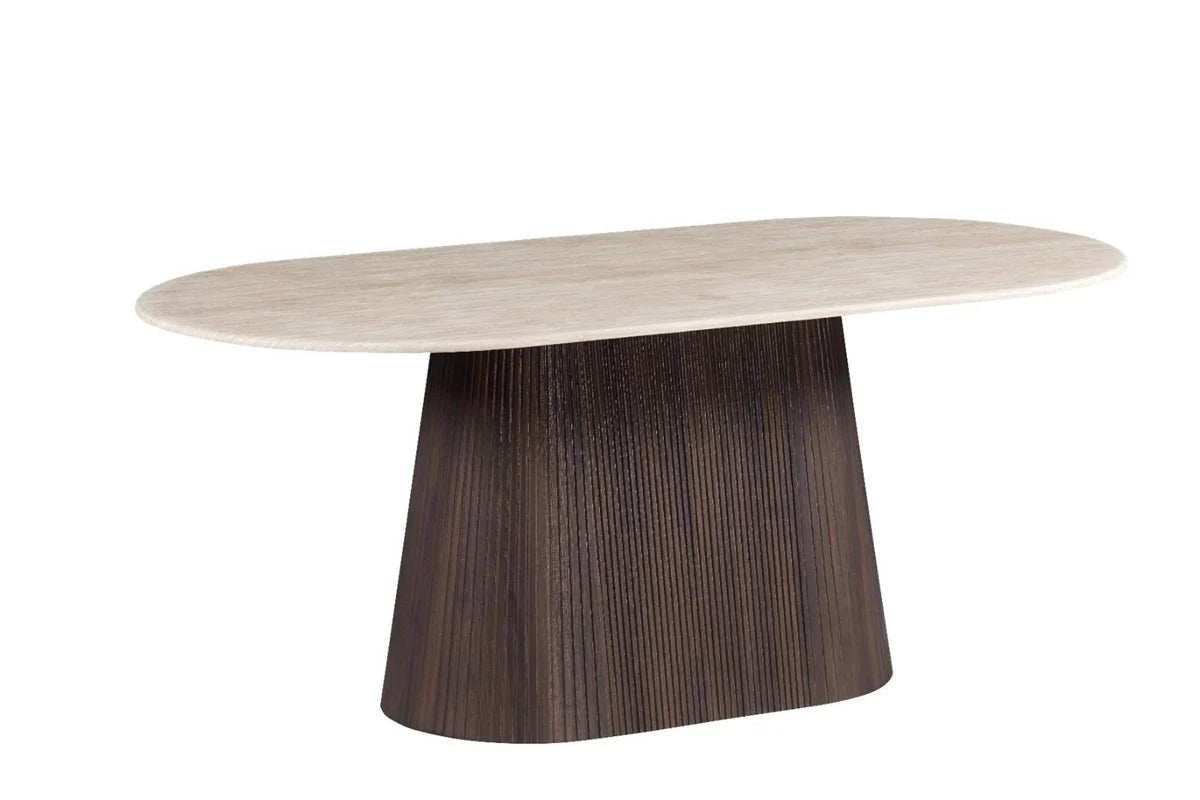 KIMBERLY BROWN DT OVAL / EETTAFEL 180x90x75