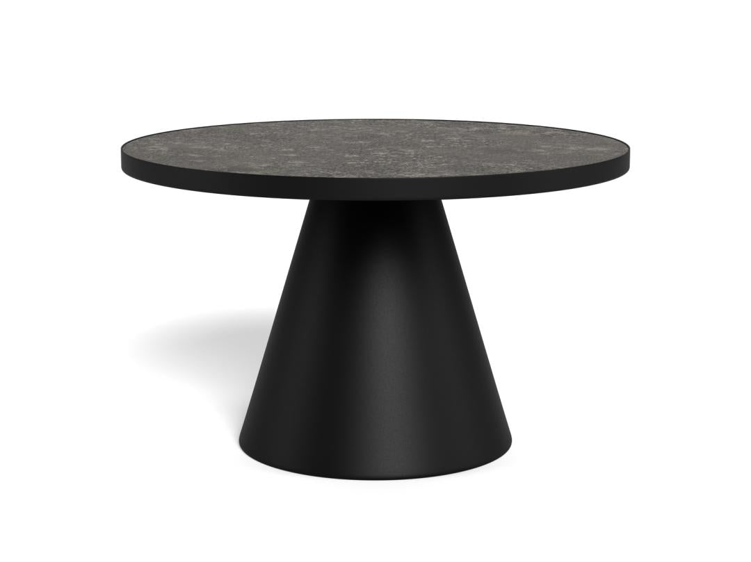 Ronde Salontafel Solie – Zwart Keramiek Ø66 cm
