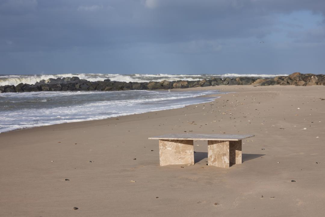 Stone Salontafel - Rechthoekig - Bruin