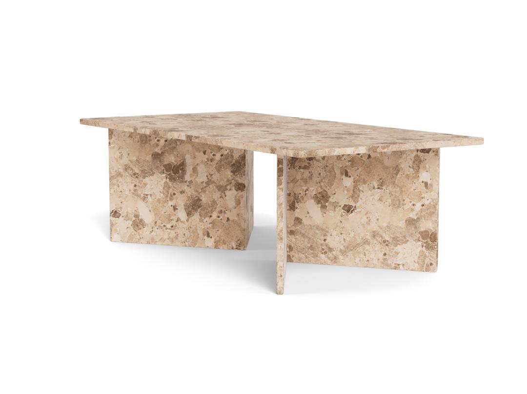 Stone Salontafel - Rechthoekig - Bruin