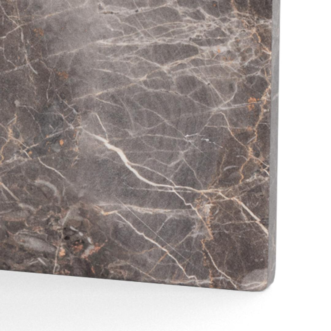 Ronde Salontafel Shaunika Marmer, 90cm – Bruin