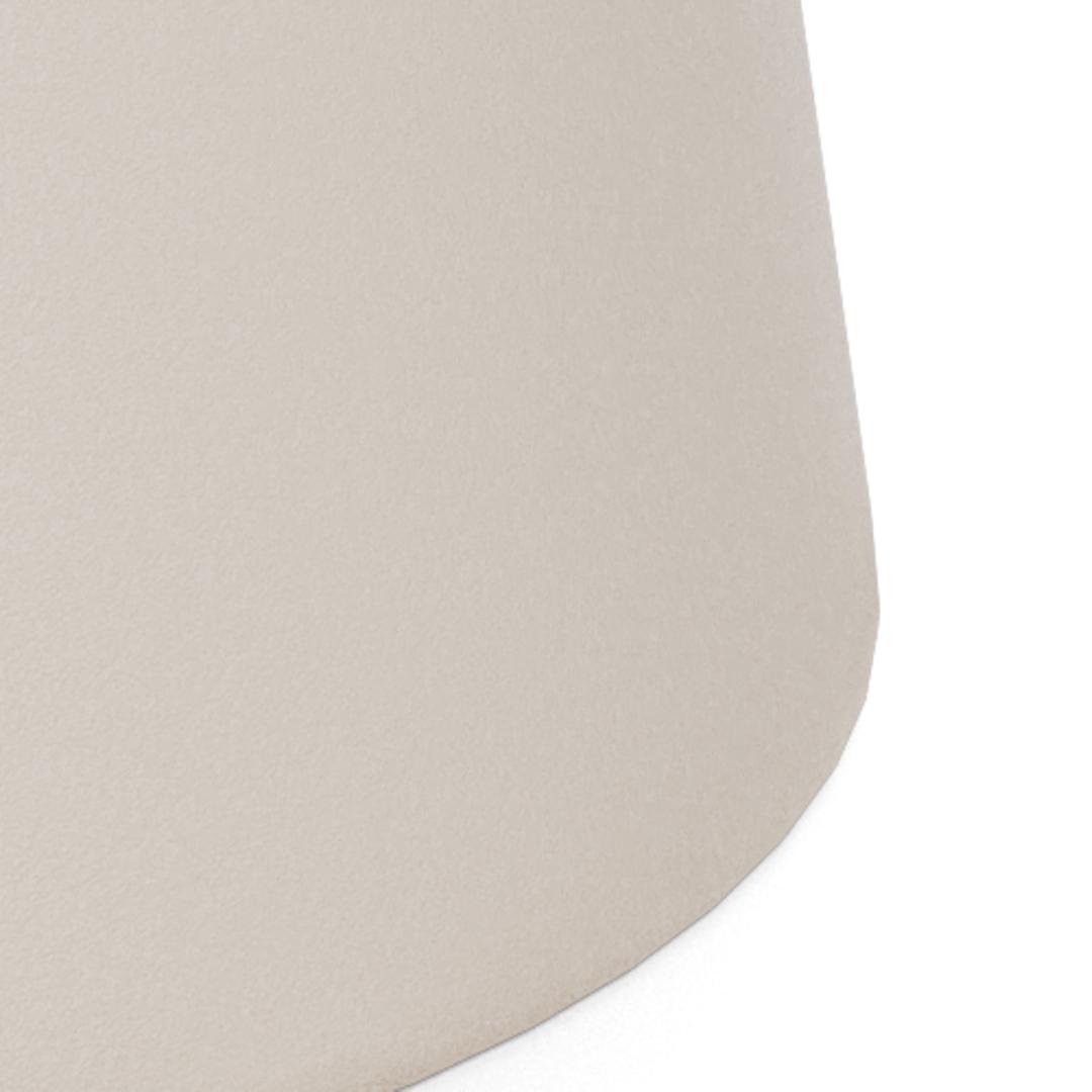 Ronde Bijzettafel Waleed Keramiek in travertinlook, 45cm, kleur Beige