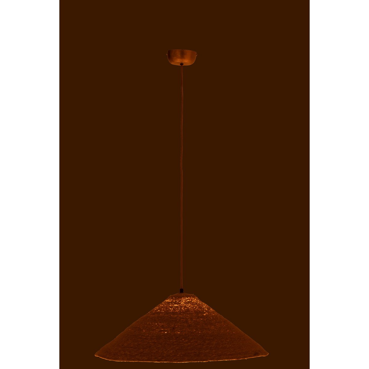 J-Line hangende Lamp Hoed Moonj - jute - naturel - small