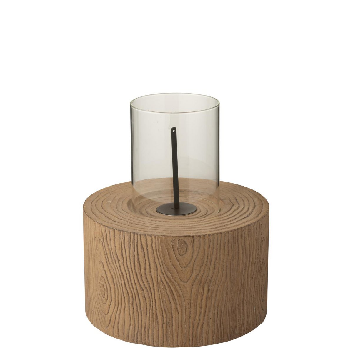 J-Line vuurschaal Trunk Rond - magnesium - bruin