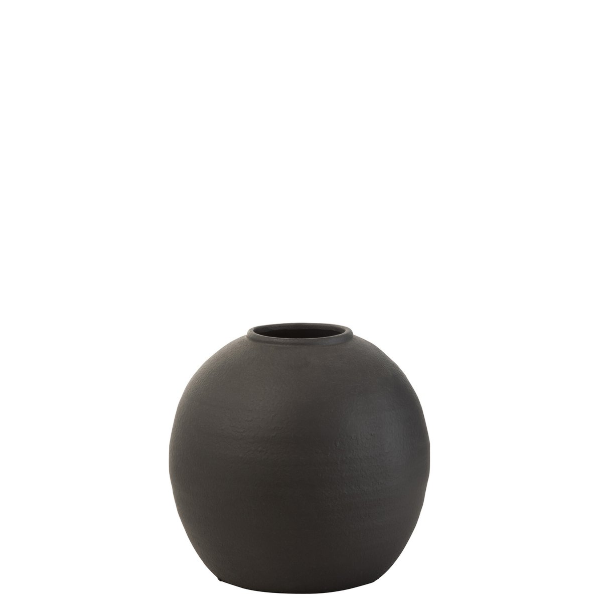 J-Line Vaas Rond - cement - zwart - 27.50 cm hoog