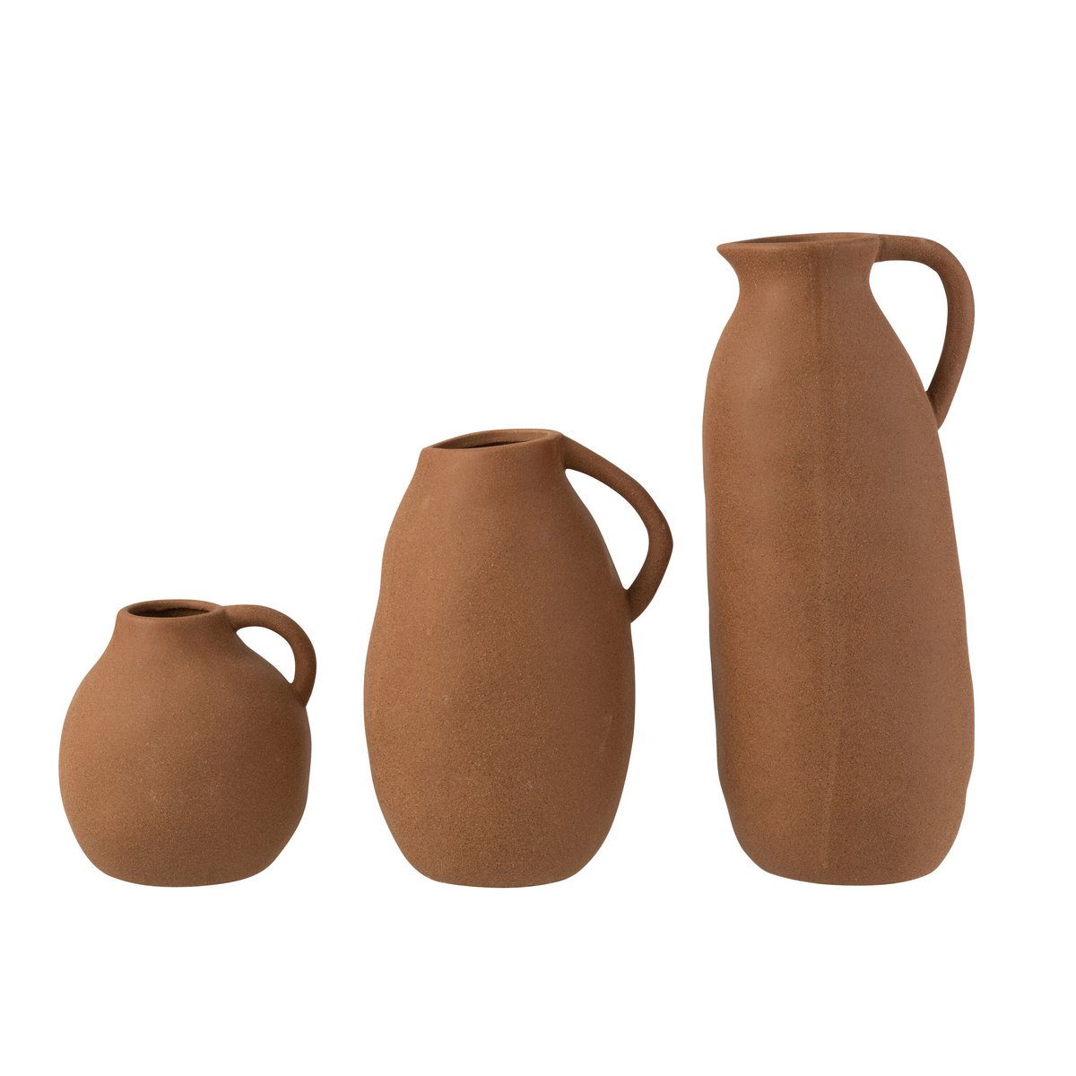 J-Line vaas Kruik - keramiek - bruin - large