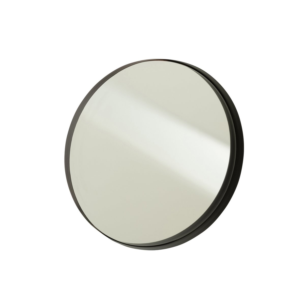 J-line spiegel Rond Boord - metaal - zwart - large