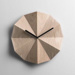 Houten Deltaklok in Eiken