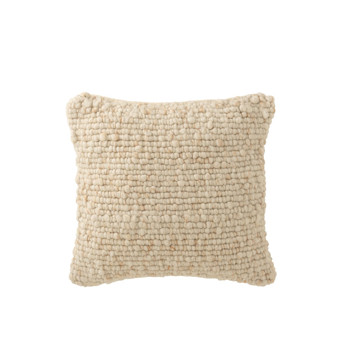 J-Line Kussen Geweven Polyester Ecru