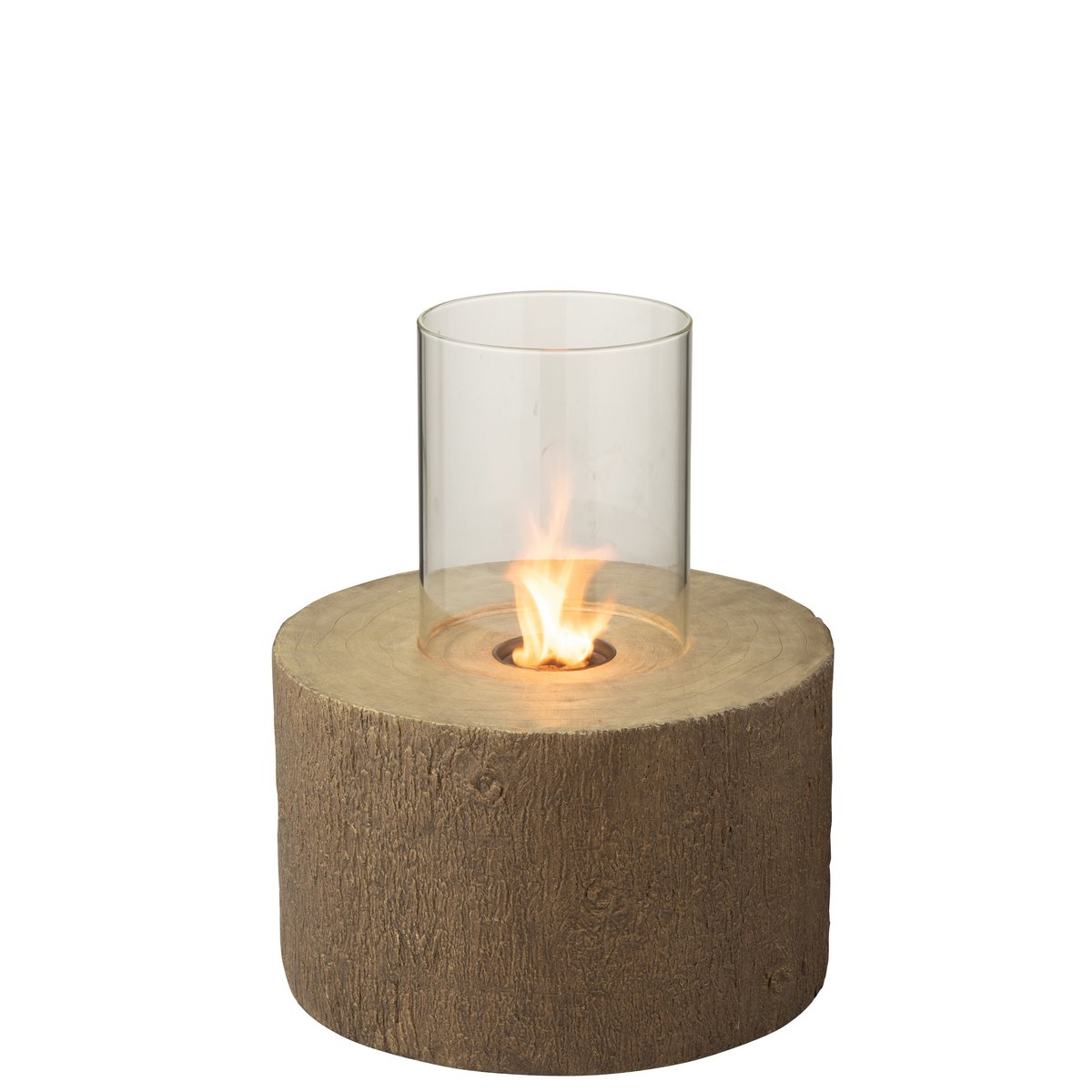 J-Line Vuurkorf Trunk Rond Magnesium Bruin Large